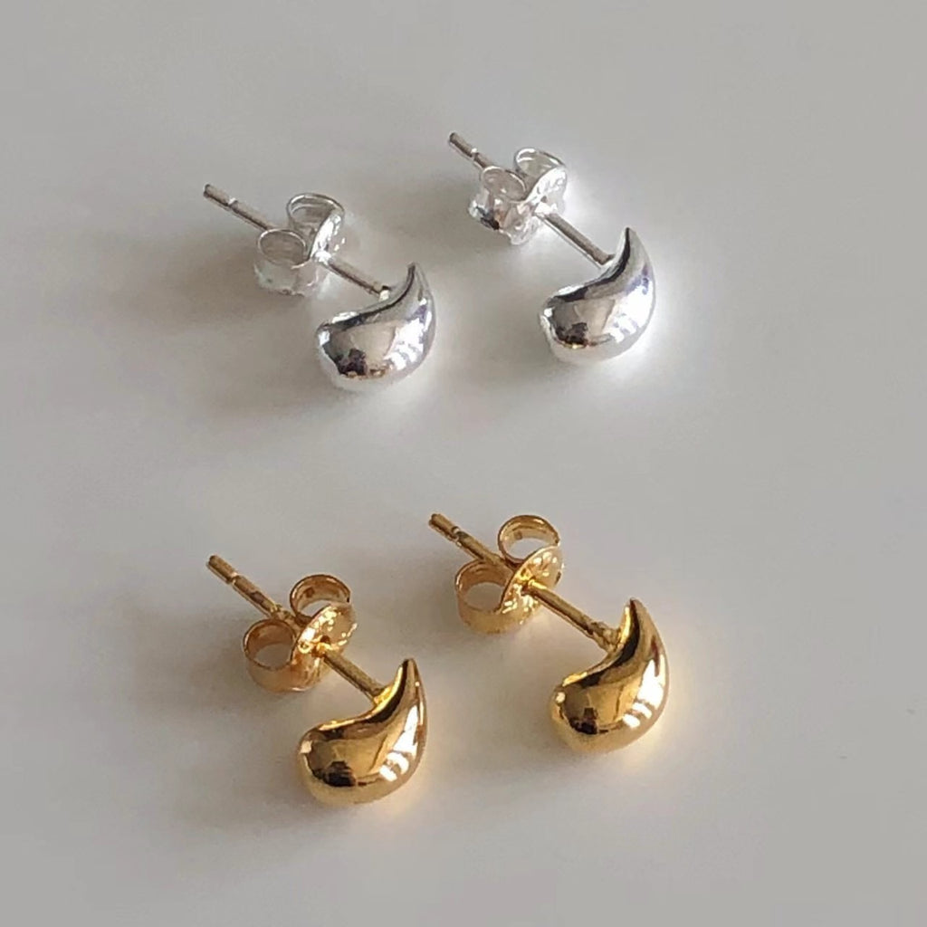 925Silver Tiny Raindrop Earrings
